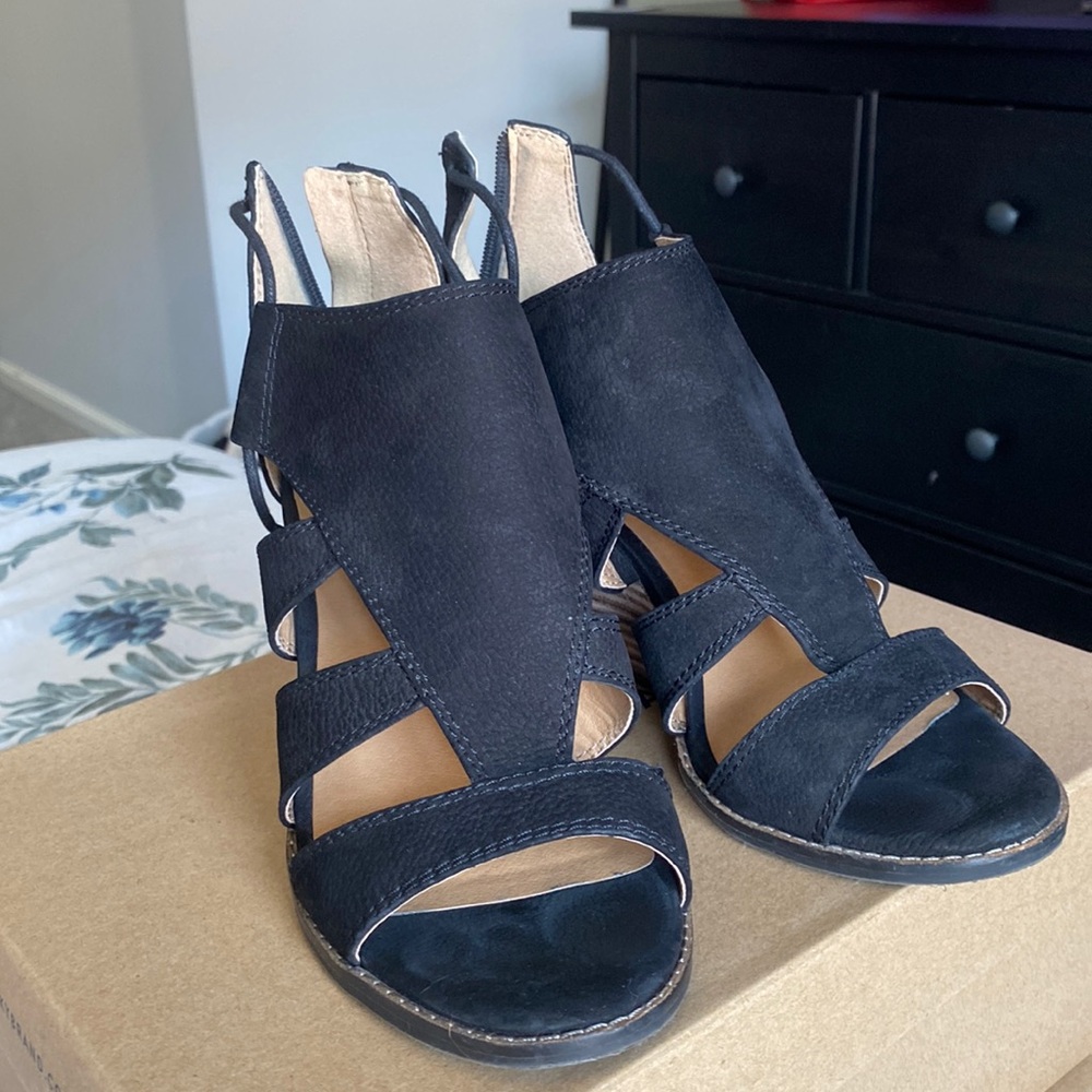 Lucky Brand Black Wedges